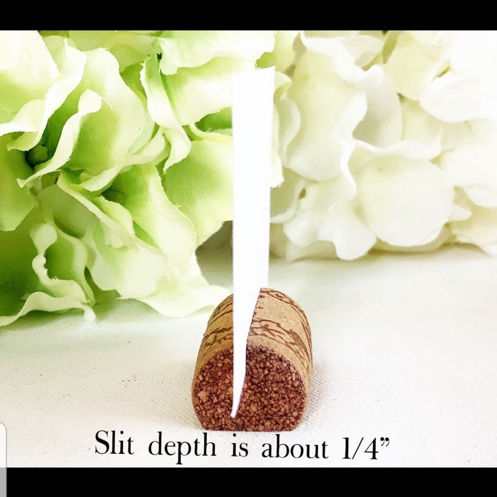 Cork placement card holder - Picture 2 of 3